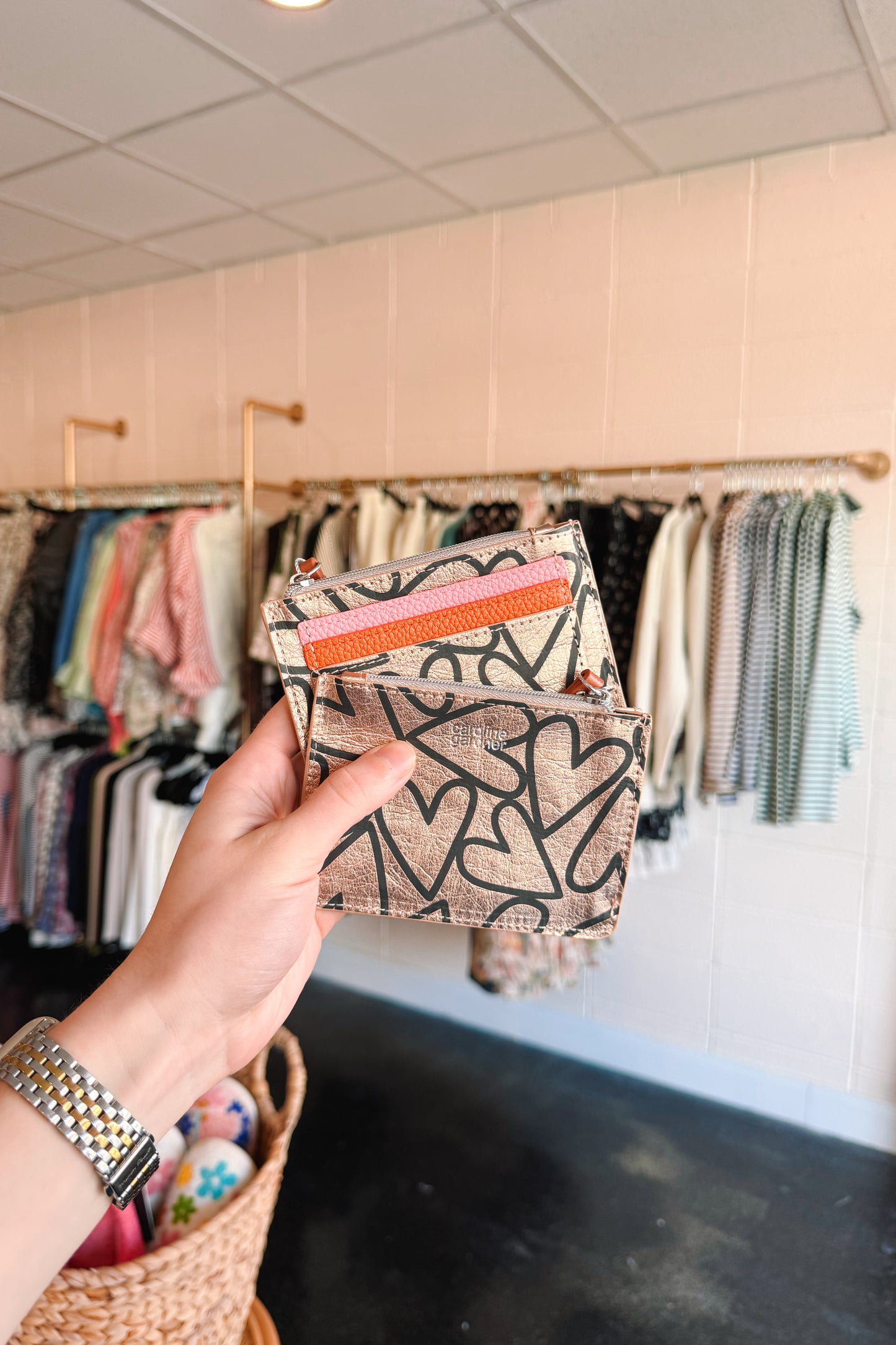 Heart Rose Gold Cardholder