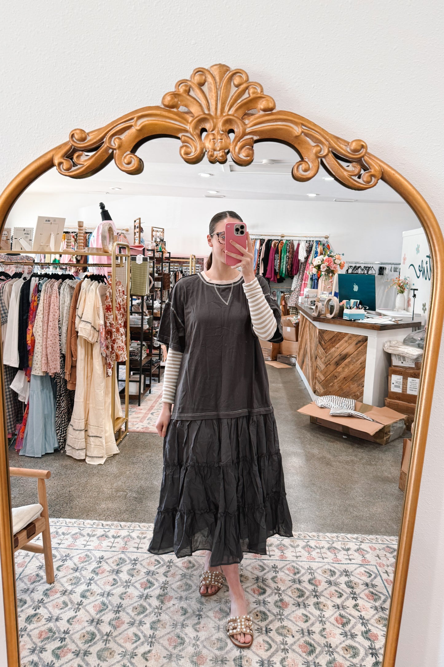 Contrast Tshirt Dress
