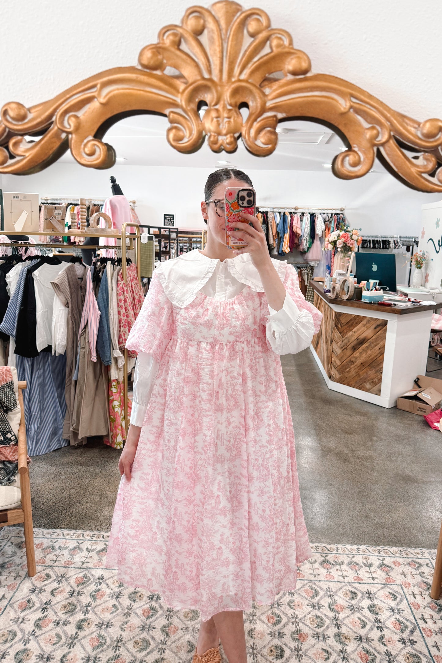Toile Midi Dress