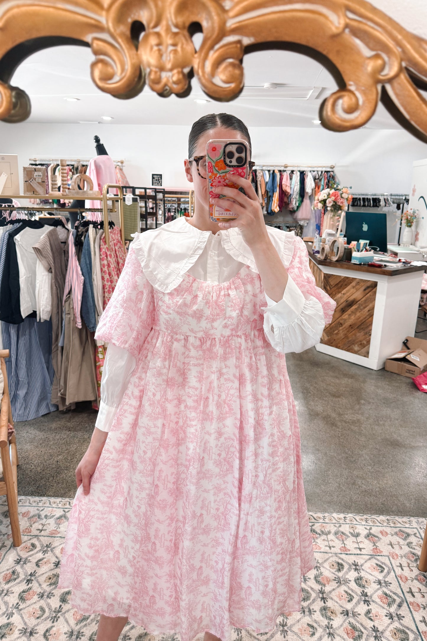 Toile Midi Dress