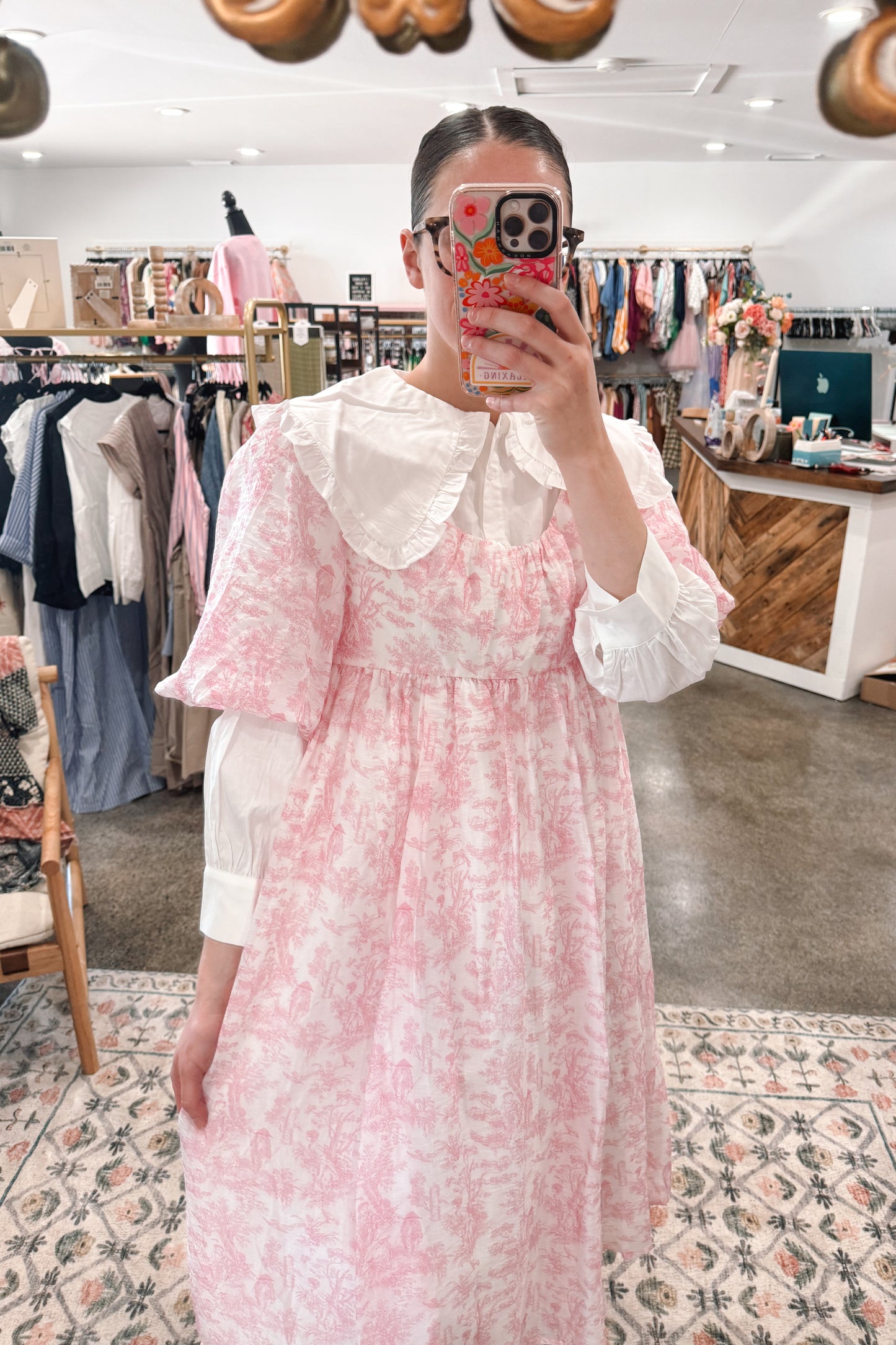 Toile Midi Dress