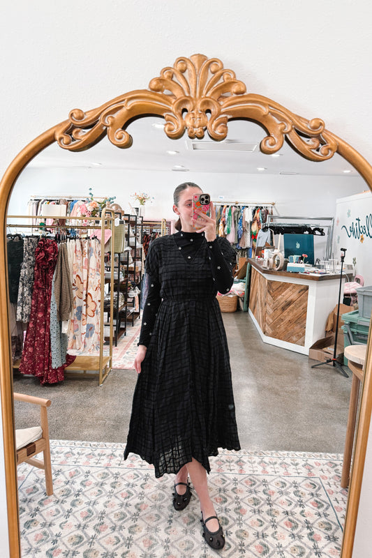 Black Handkerchief Dress
