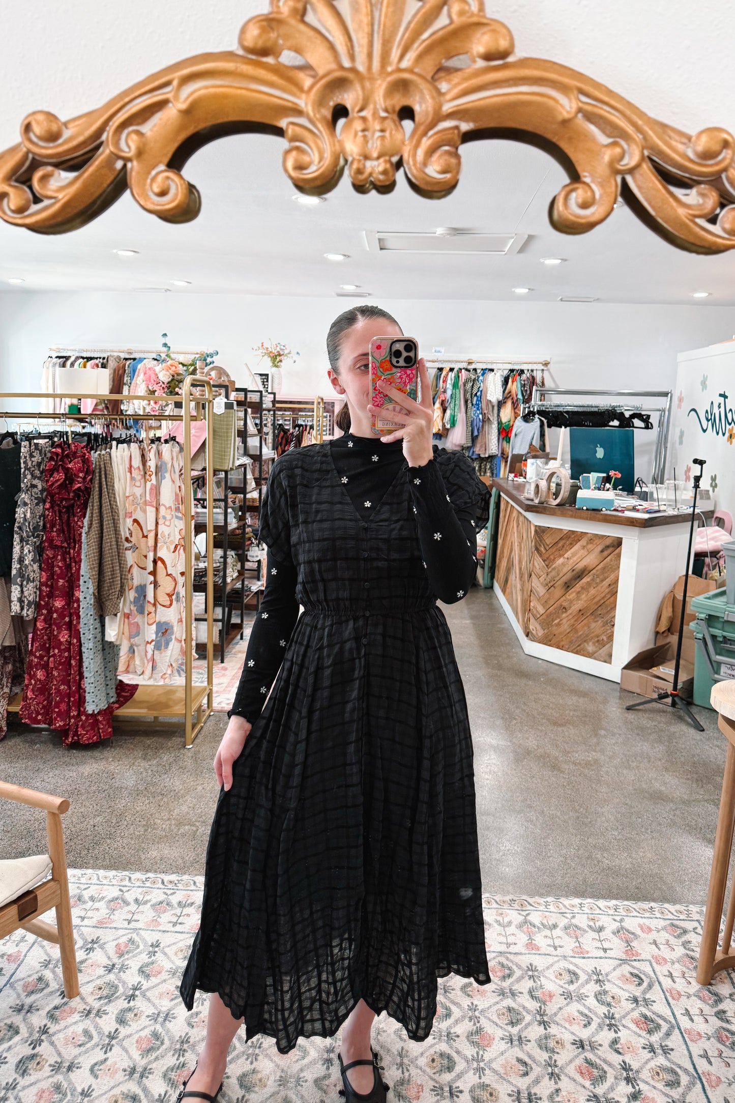 Black Handkerchief Dress