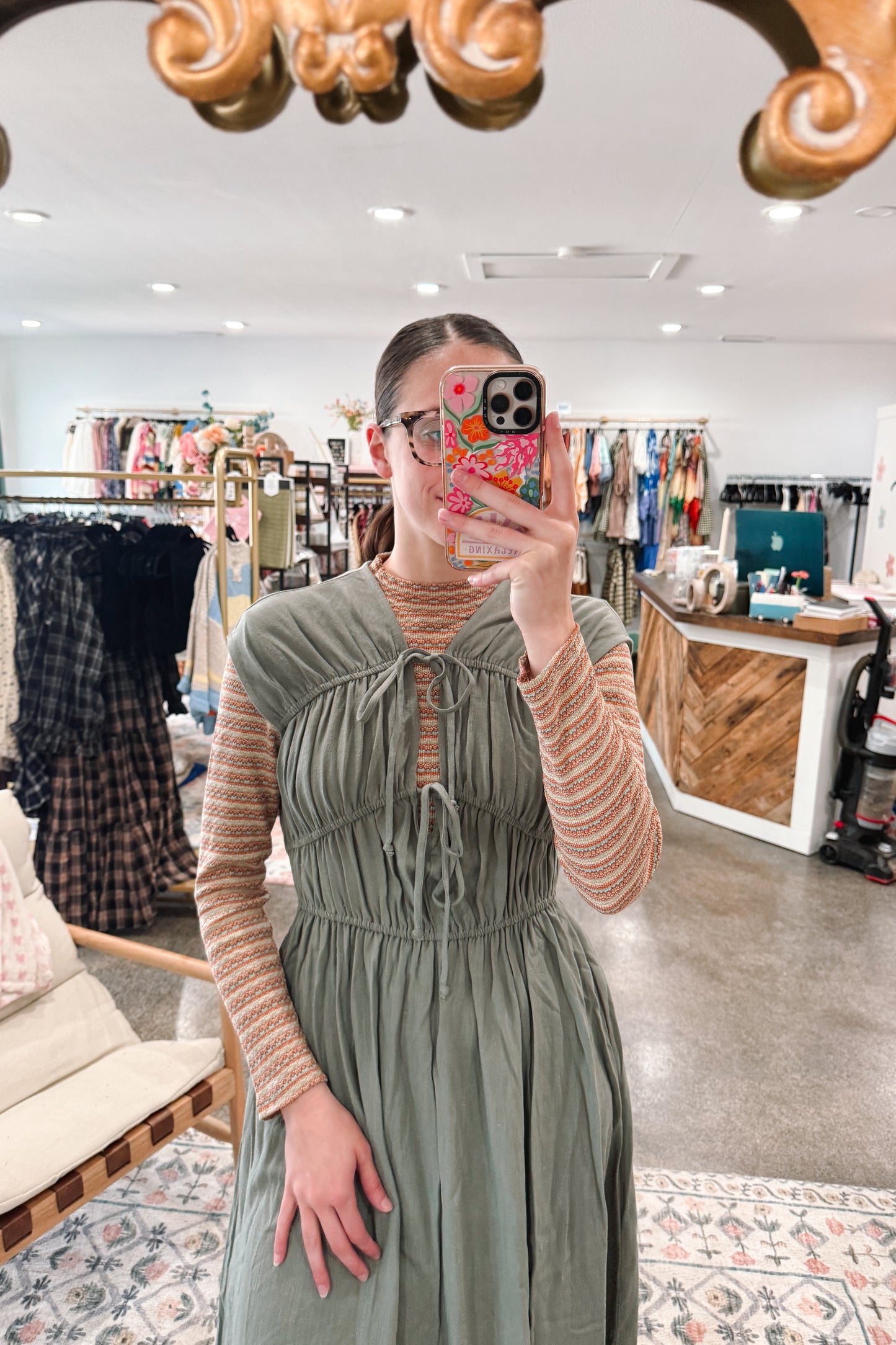 Carmela Ruched Dress