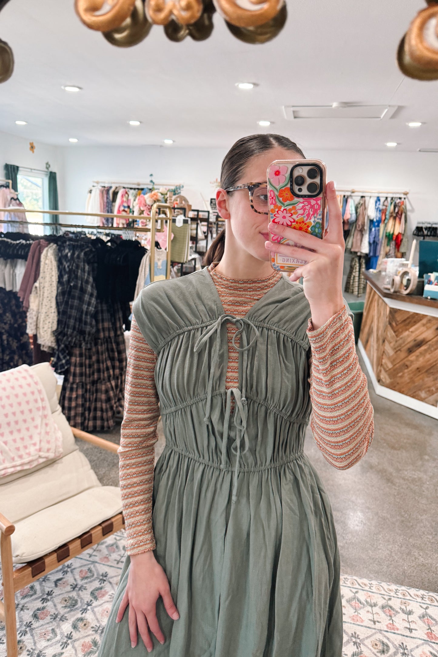 Carmela Ruched Dress