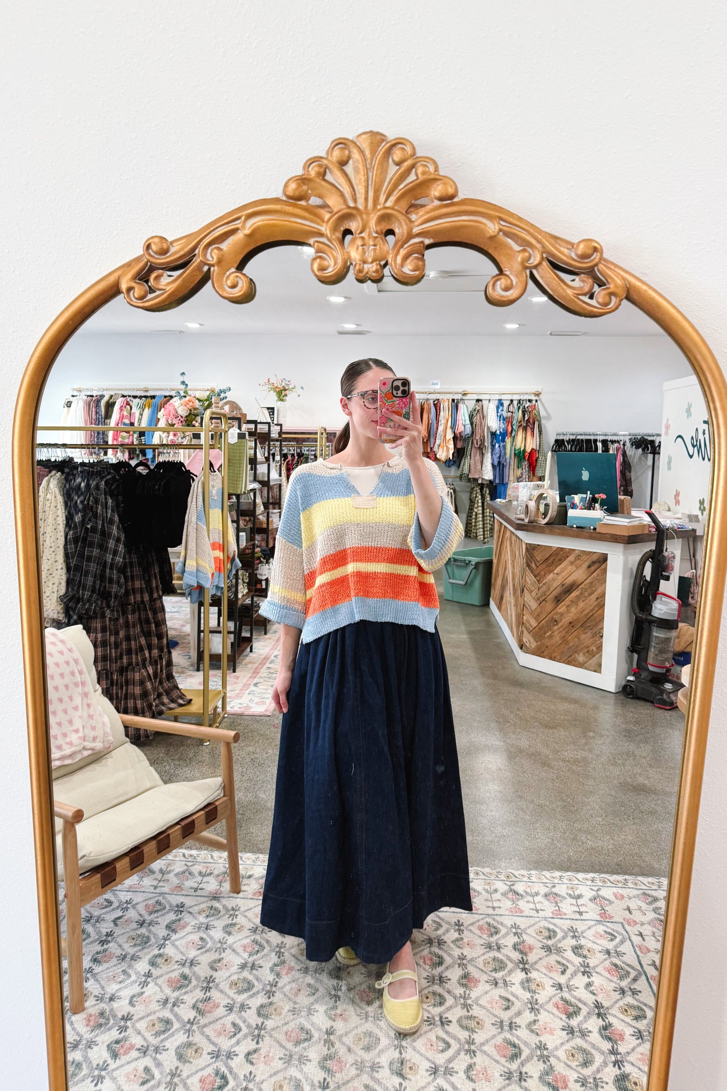 Periwinkle Stripe Sweater