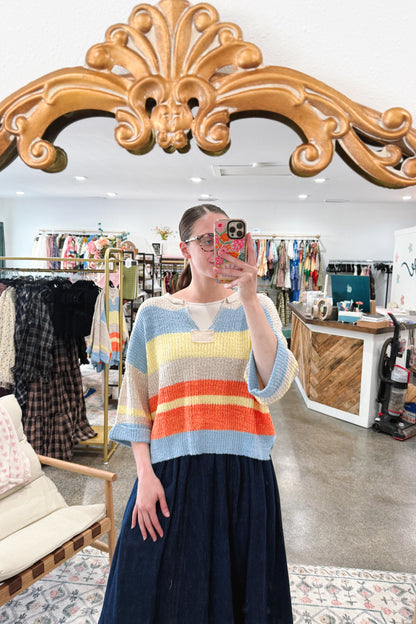 Periwinkle Stripe Sweater