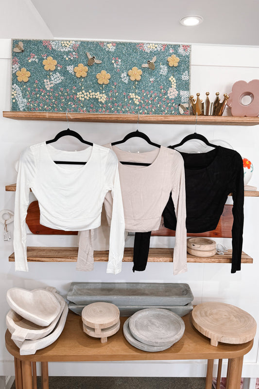 Half Long Sleeve Top
