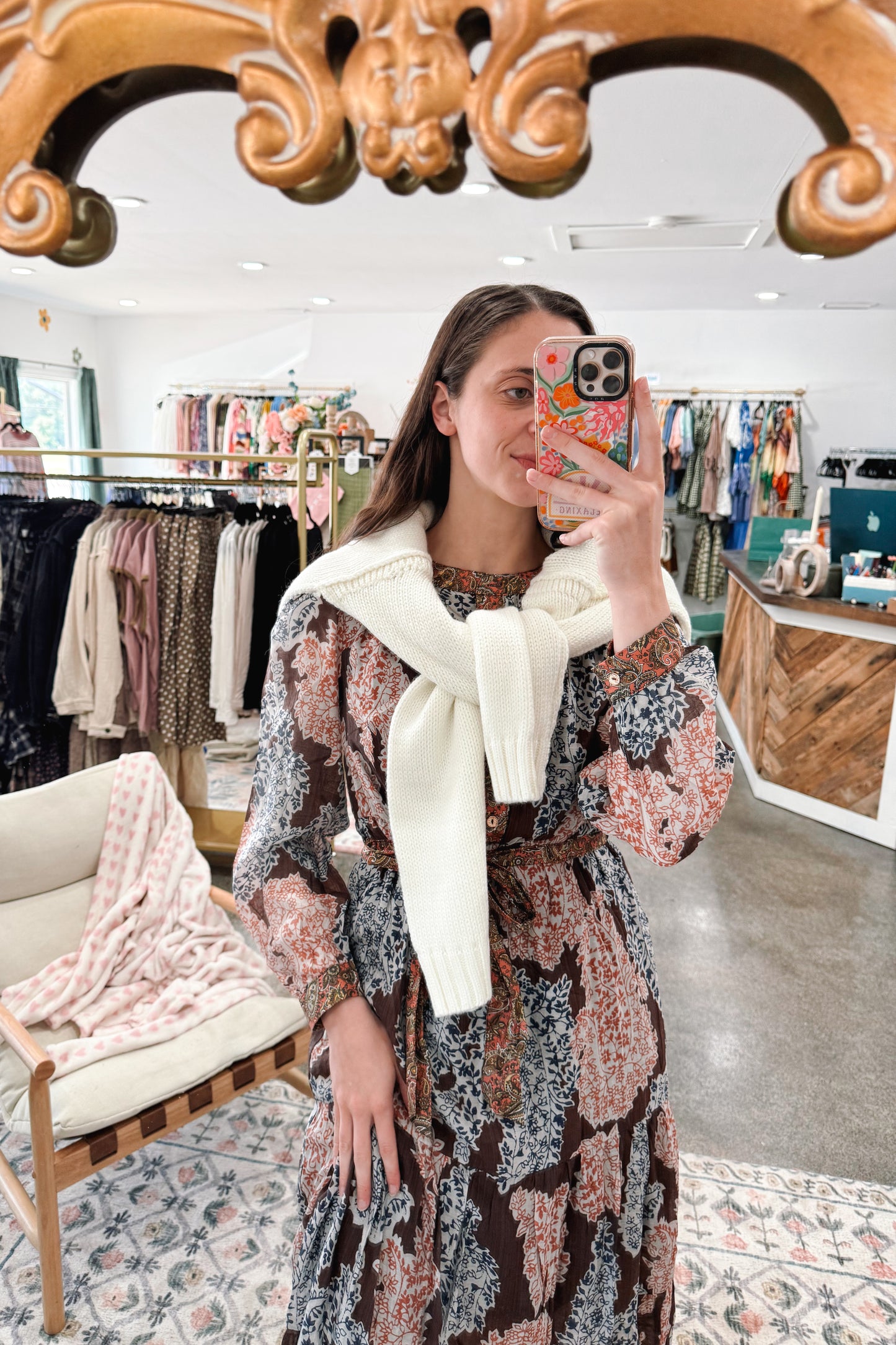 Brown Mix Dress