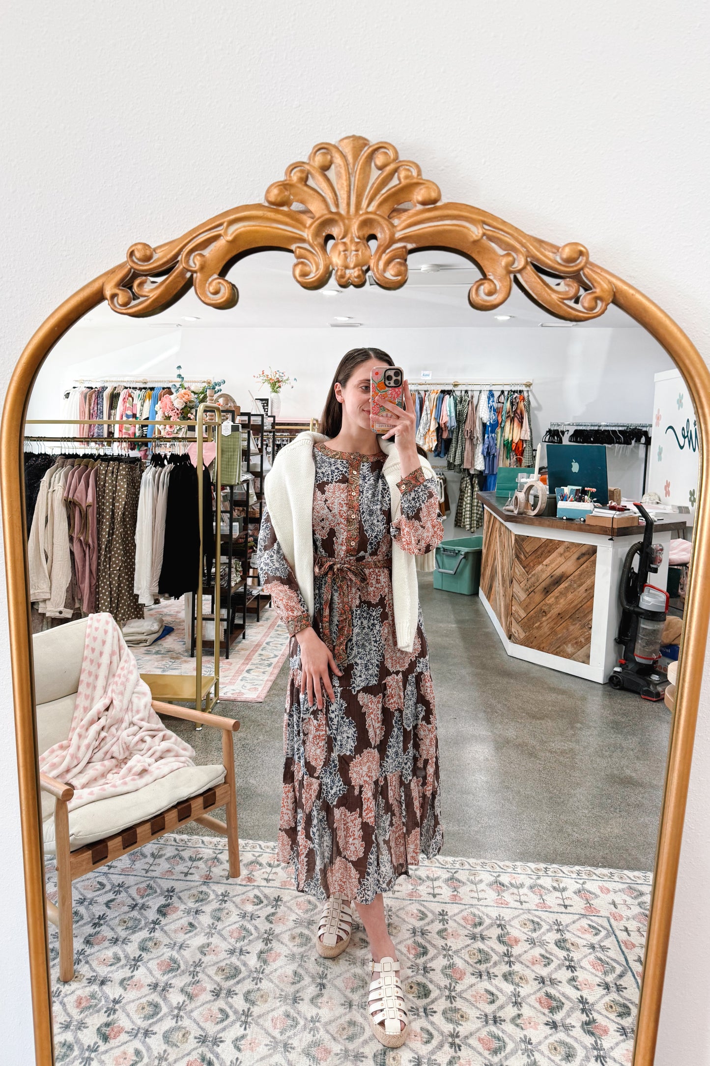 Brown Mix Dress
