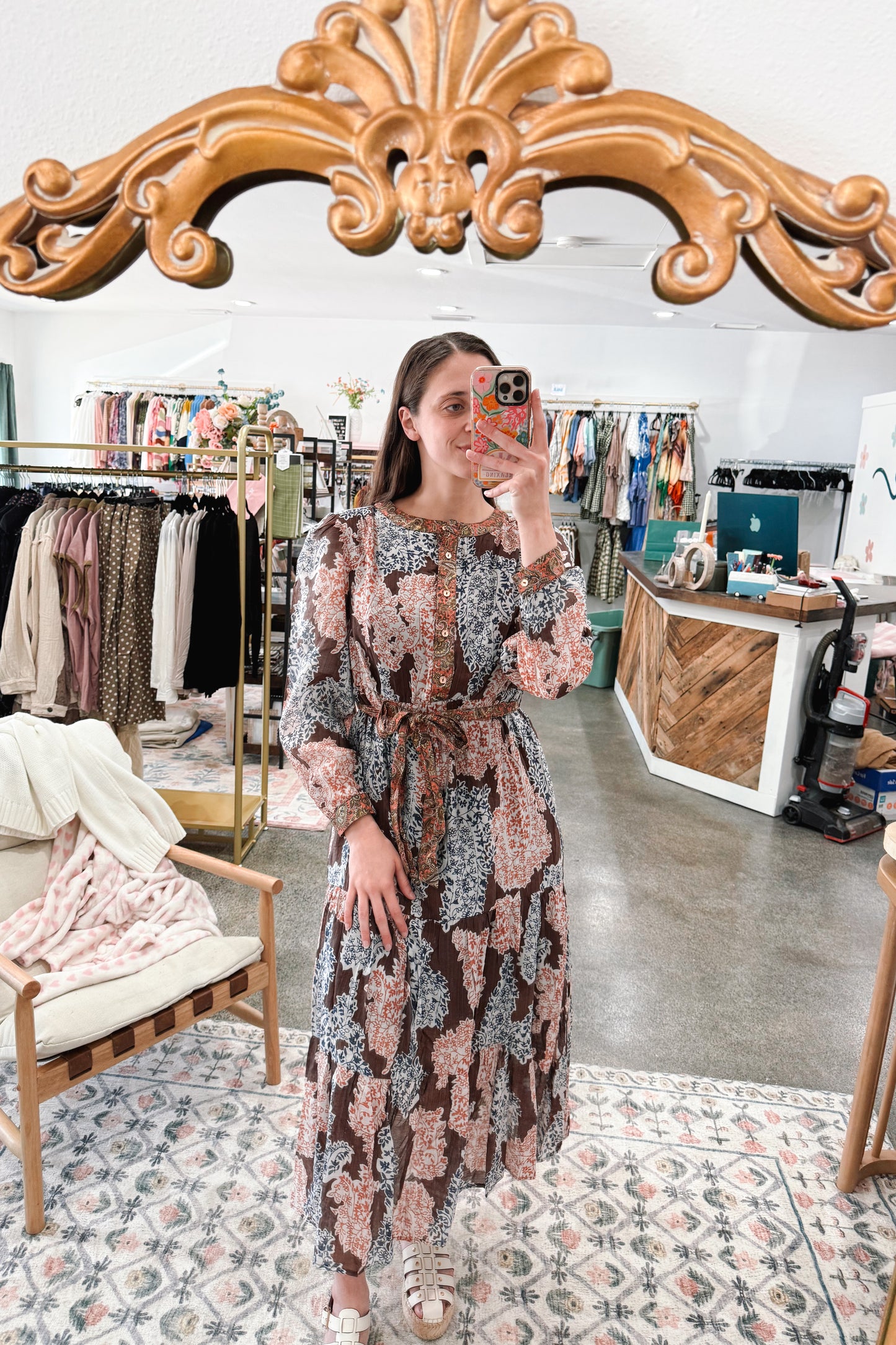 Brown Mix Dress
