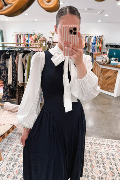 Navy Knit Dress