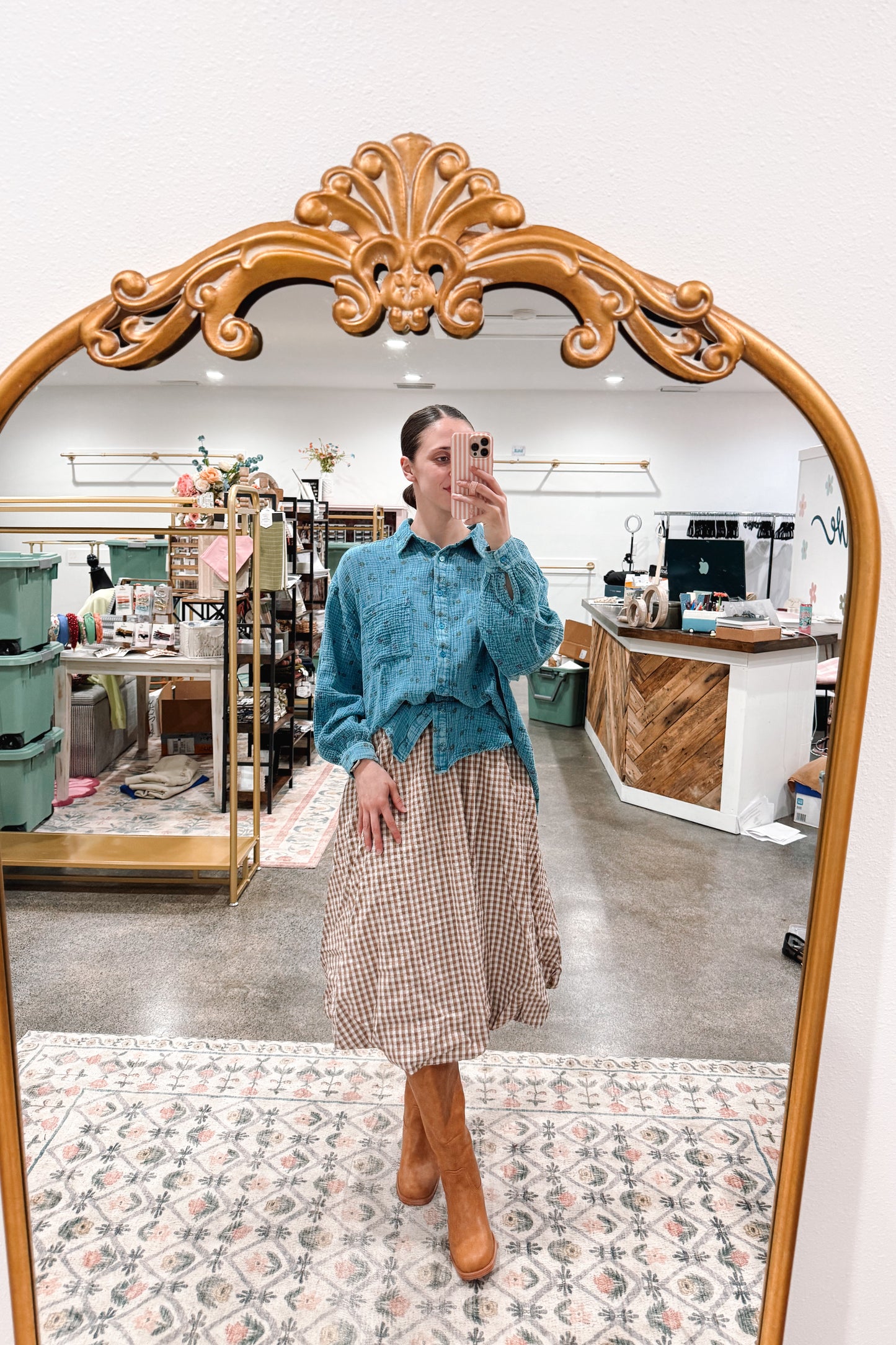 Floral Gauze Top