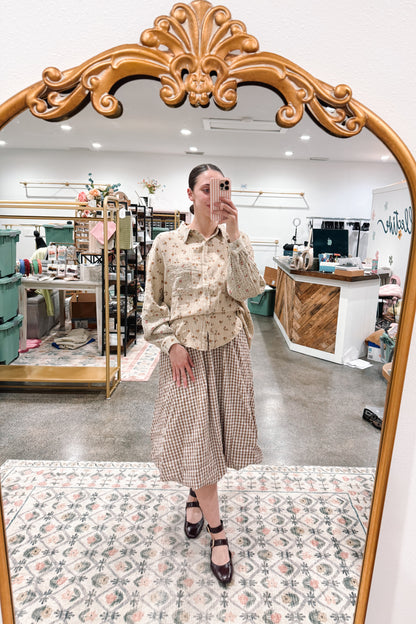 Floral Gauze Top