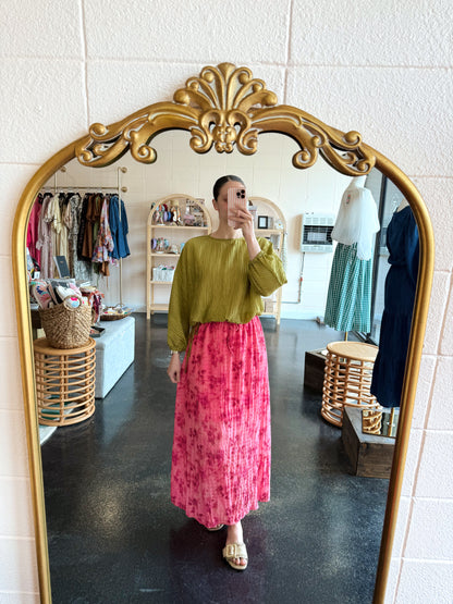 Pink Peony Skirt