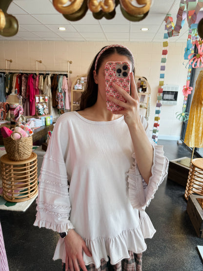 Lavender Cream Top