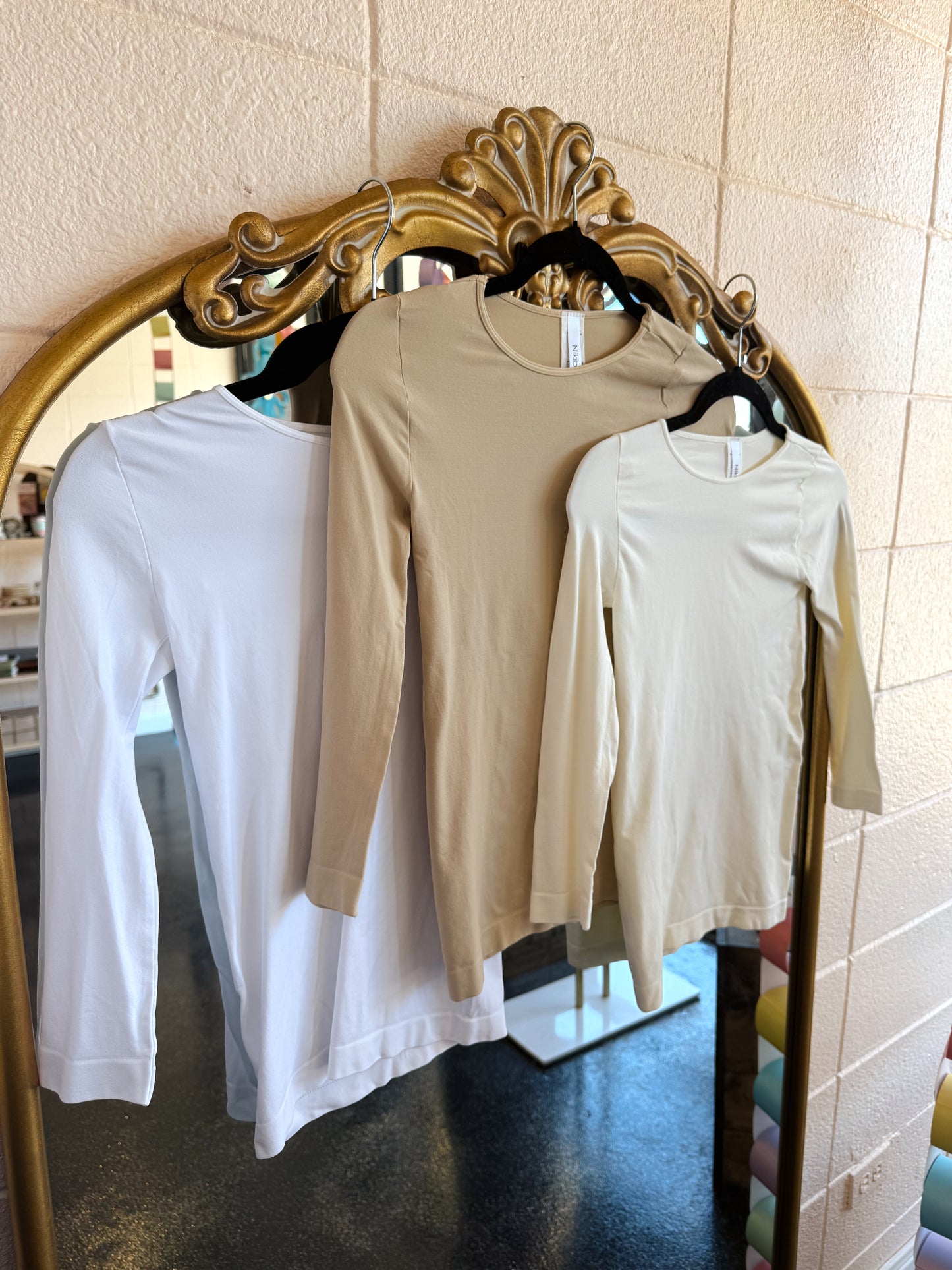 NikiBiki 3/4 Sleeve Crew Neck