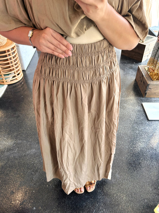 Crinkle Set Skirt