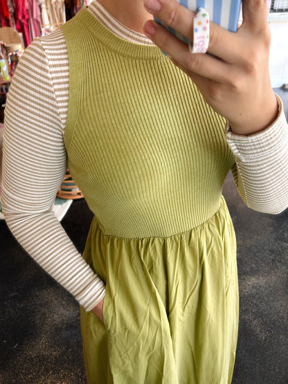 Mixed Panel Dress