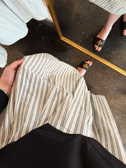Striped Flared Skirt