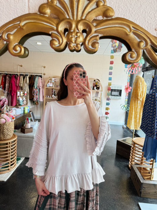 Lavender Cream Top