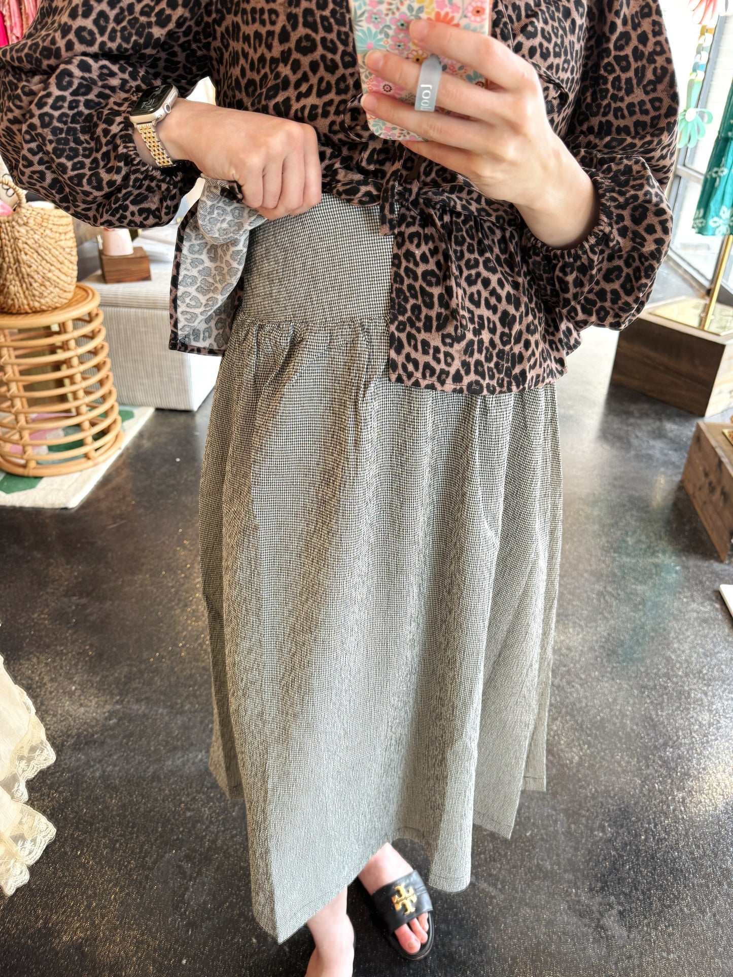 Subtle Gingham Skirt