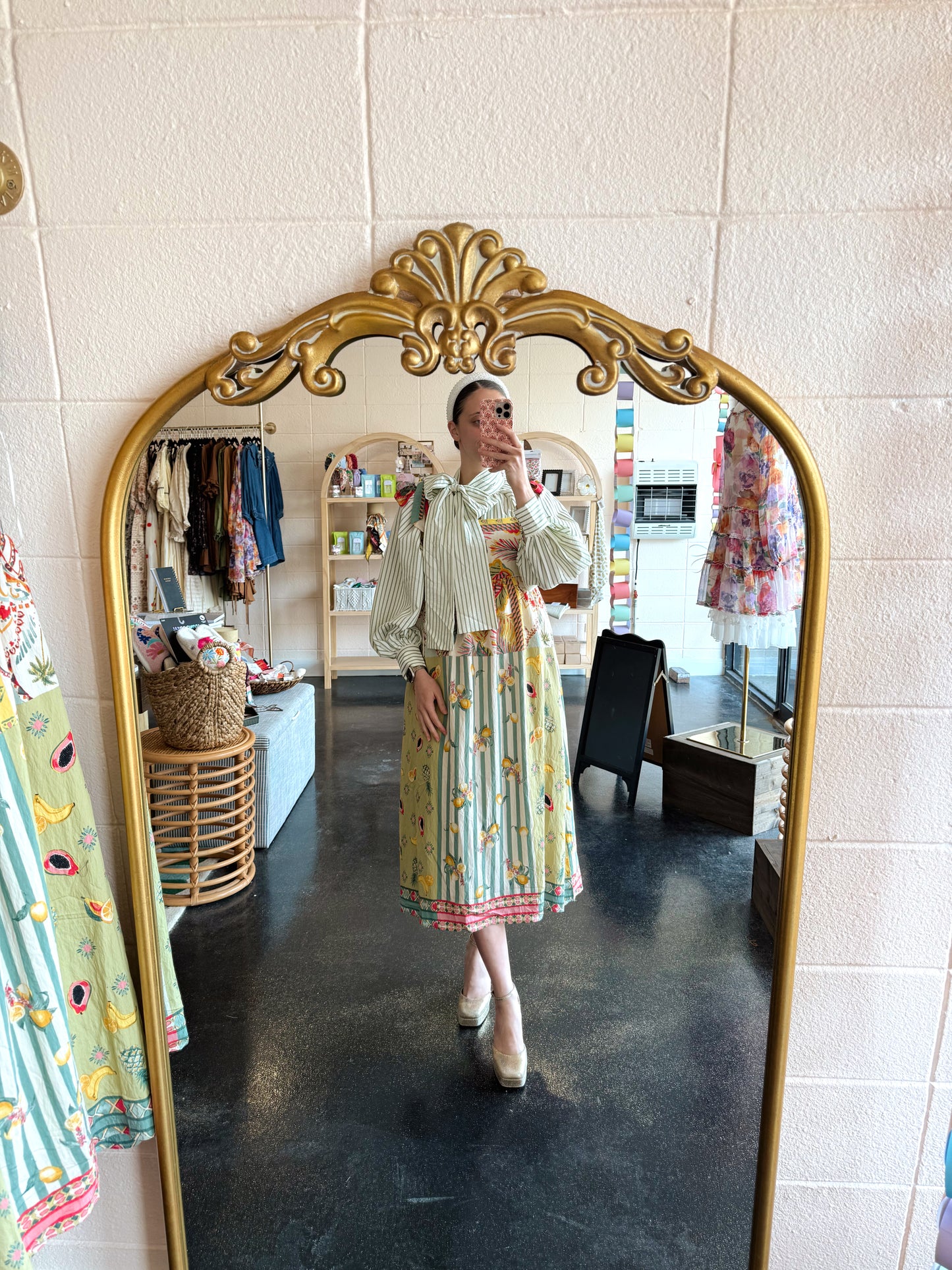 Patchwork Print Dress