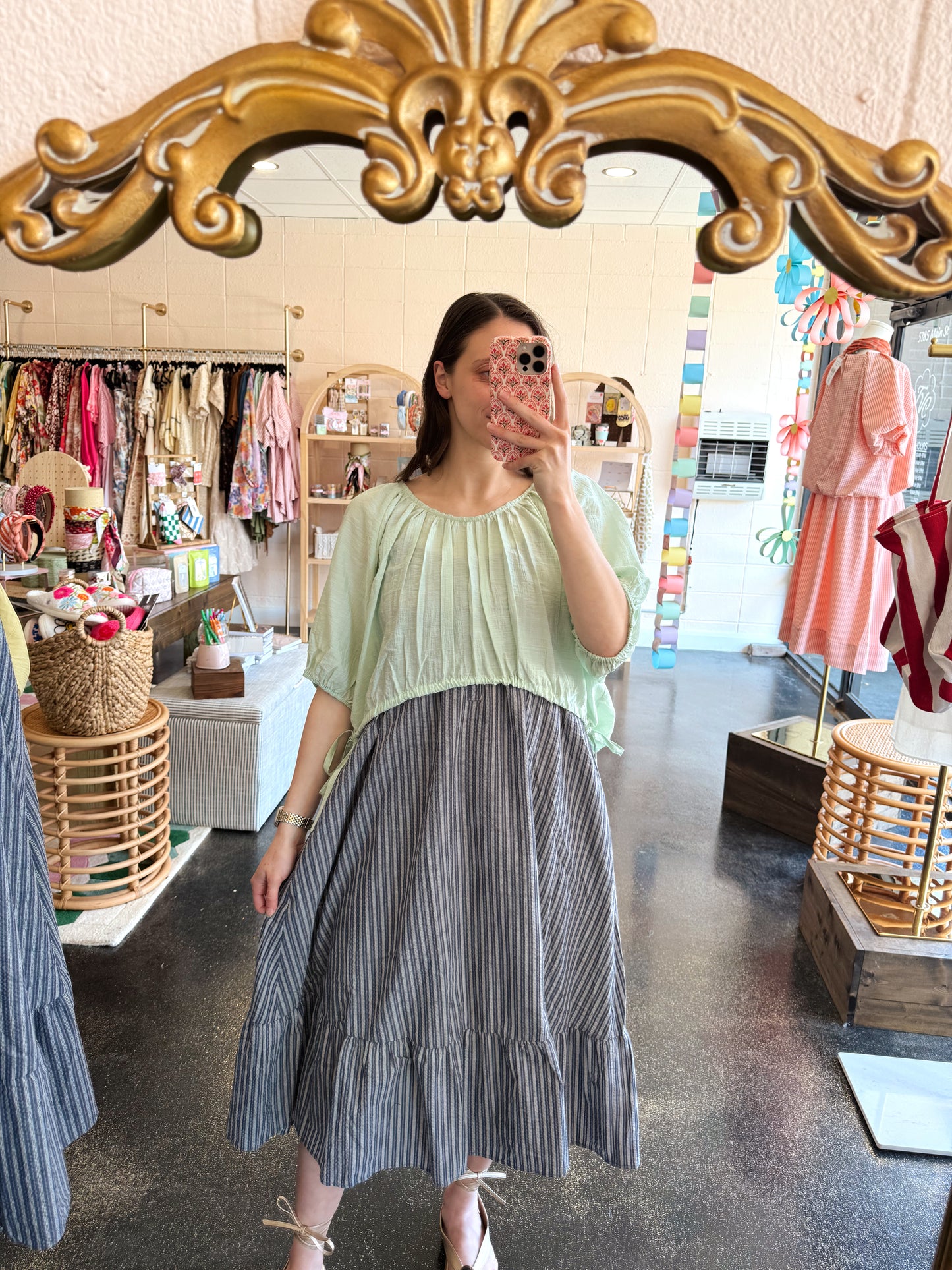 Drawstring Waist Top