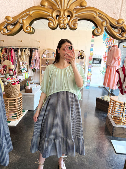 Drawstring Waist Top