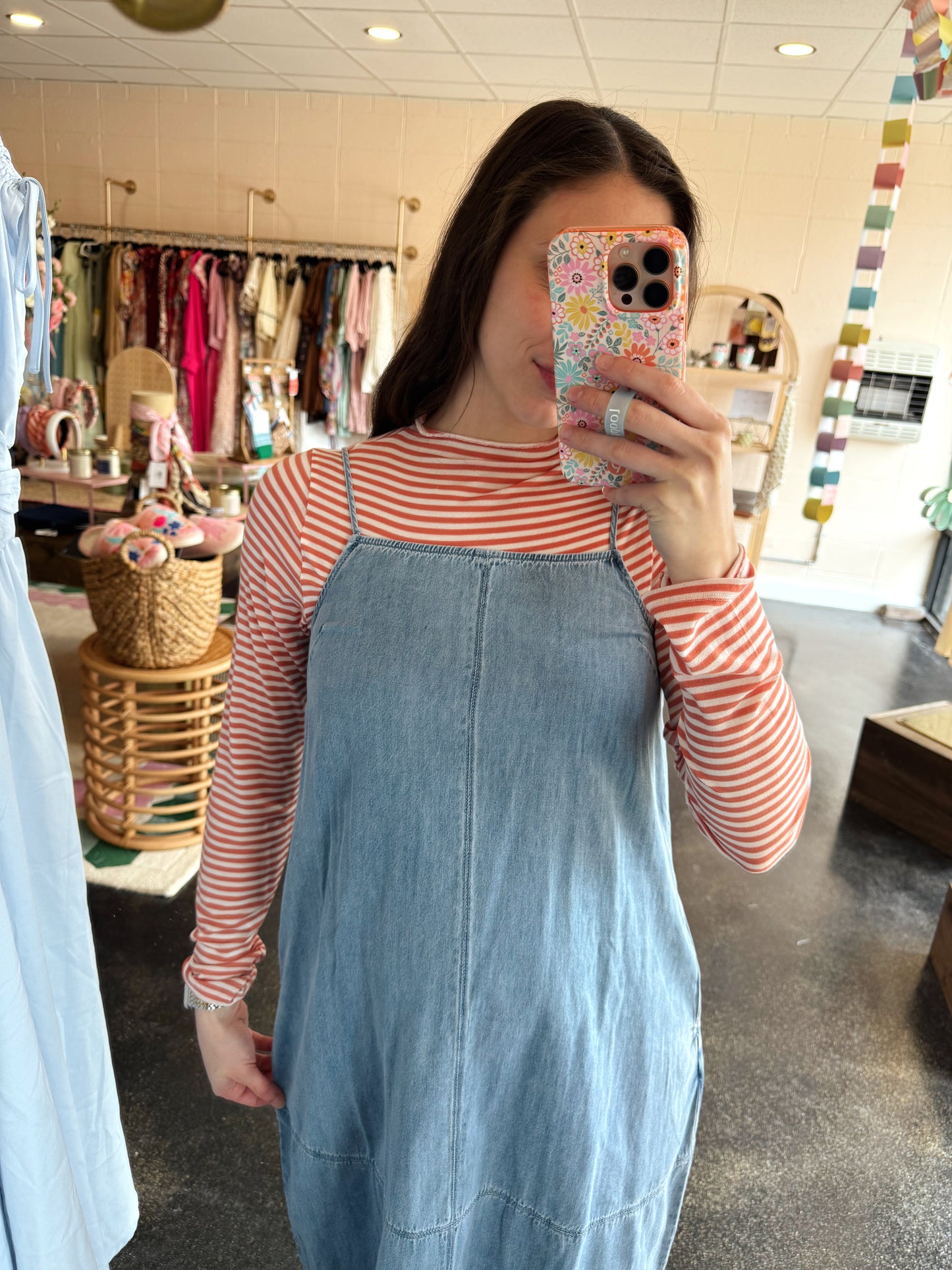 Denim Barrel Dress