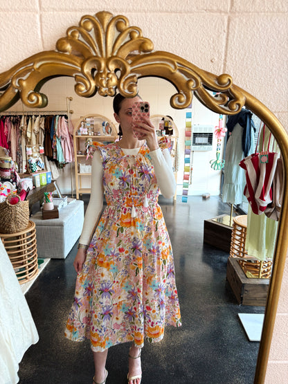 Botanical Print Dress