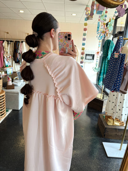 Ruffle Back Detail Dress