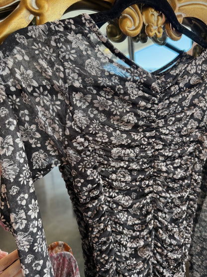 Mesh Print Top