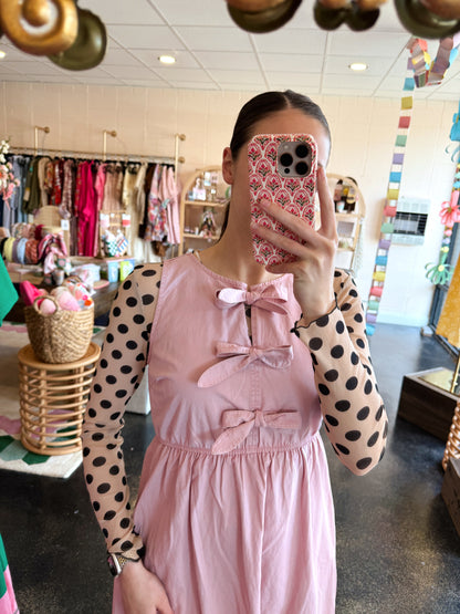 Dusty Rose Tie Dress