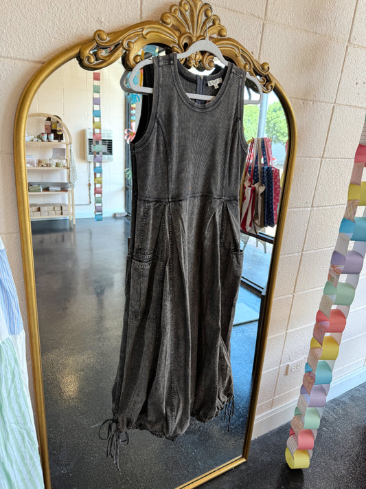 Black Wash Mix Dress