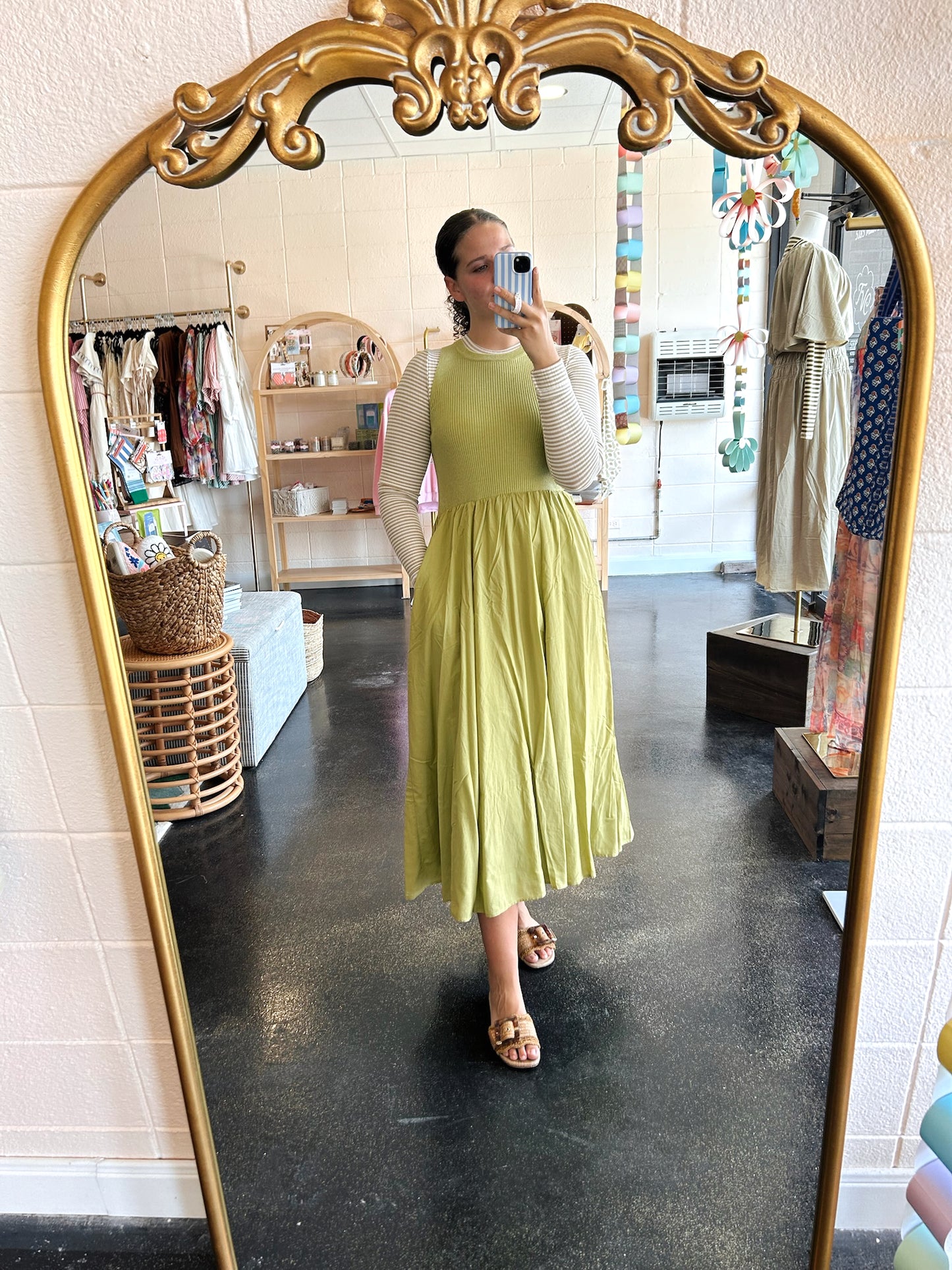 Mixed Panel Dress