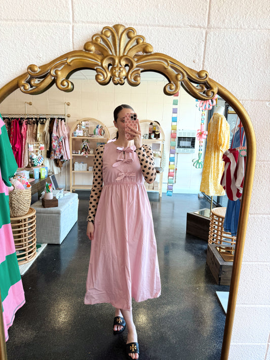 Dusty Rose Tie Dress