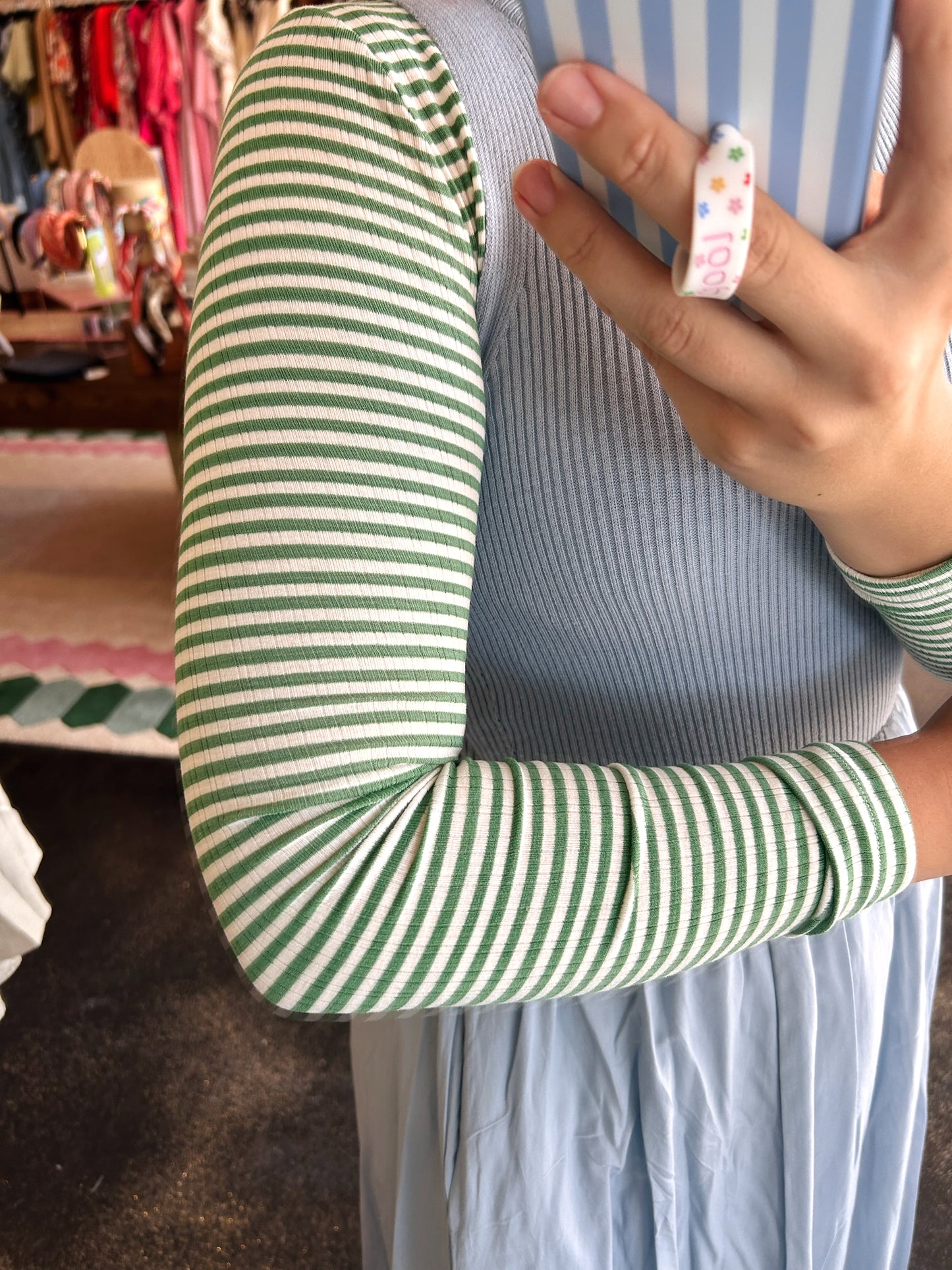 Striped Rib Undershirt