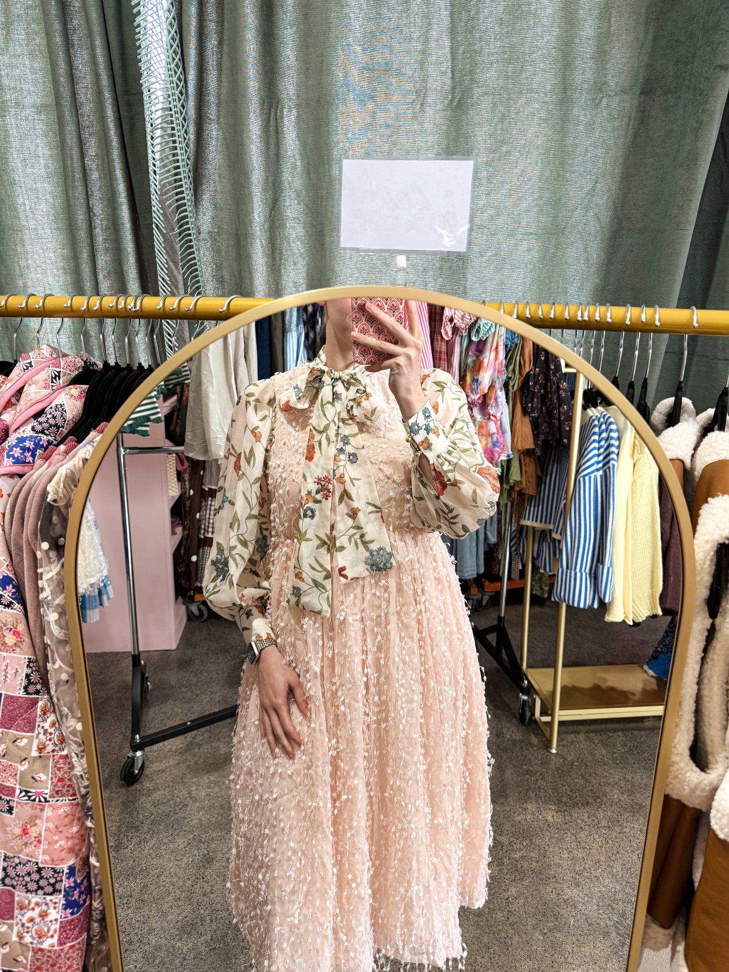 Textured Midi Dress