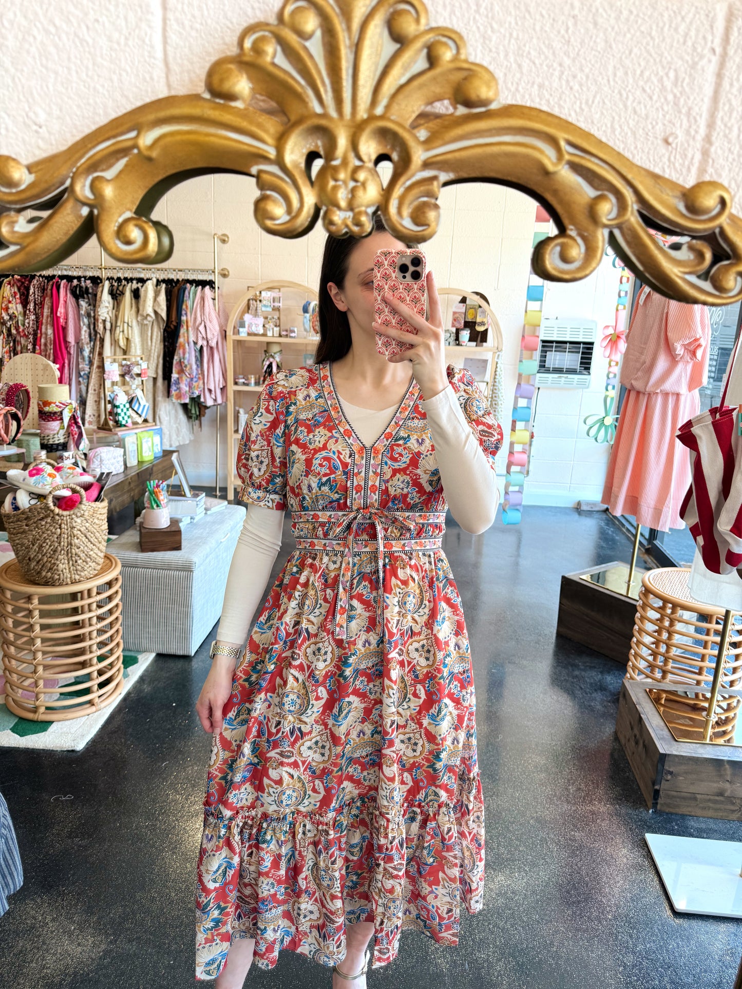 Spring Paisley Dress