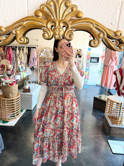 Spring Paisley Dress