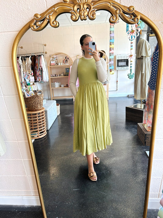Mixed Panel Dress