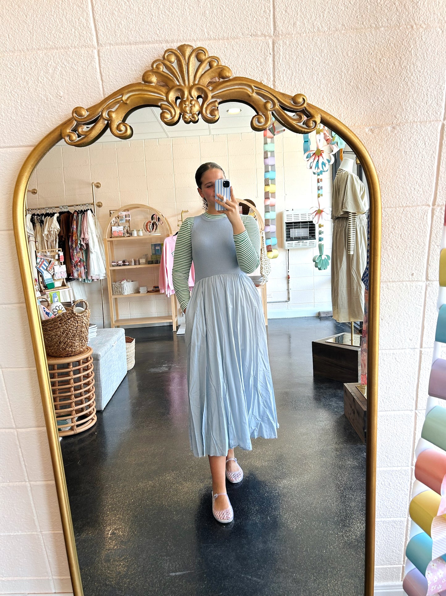 Mixed Panel Dress