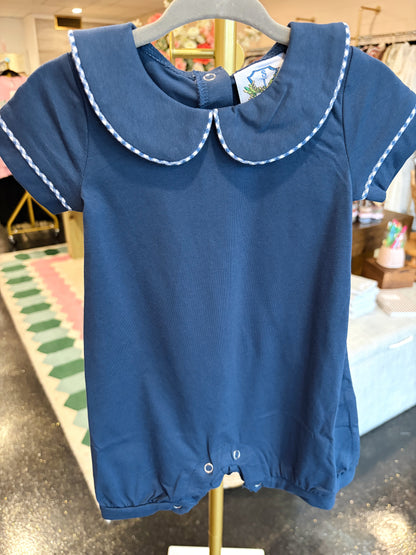 Navy Toile Bubble