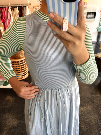 Mixed Panel Dress