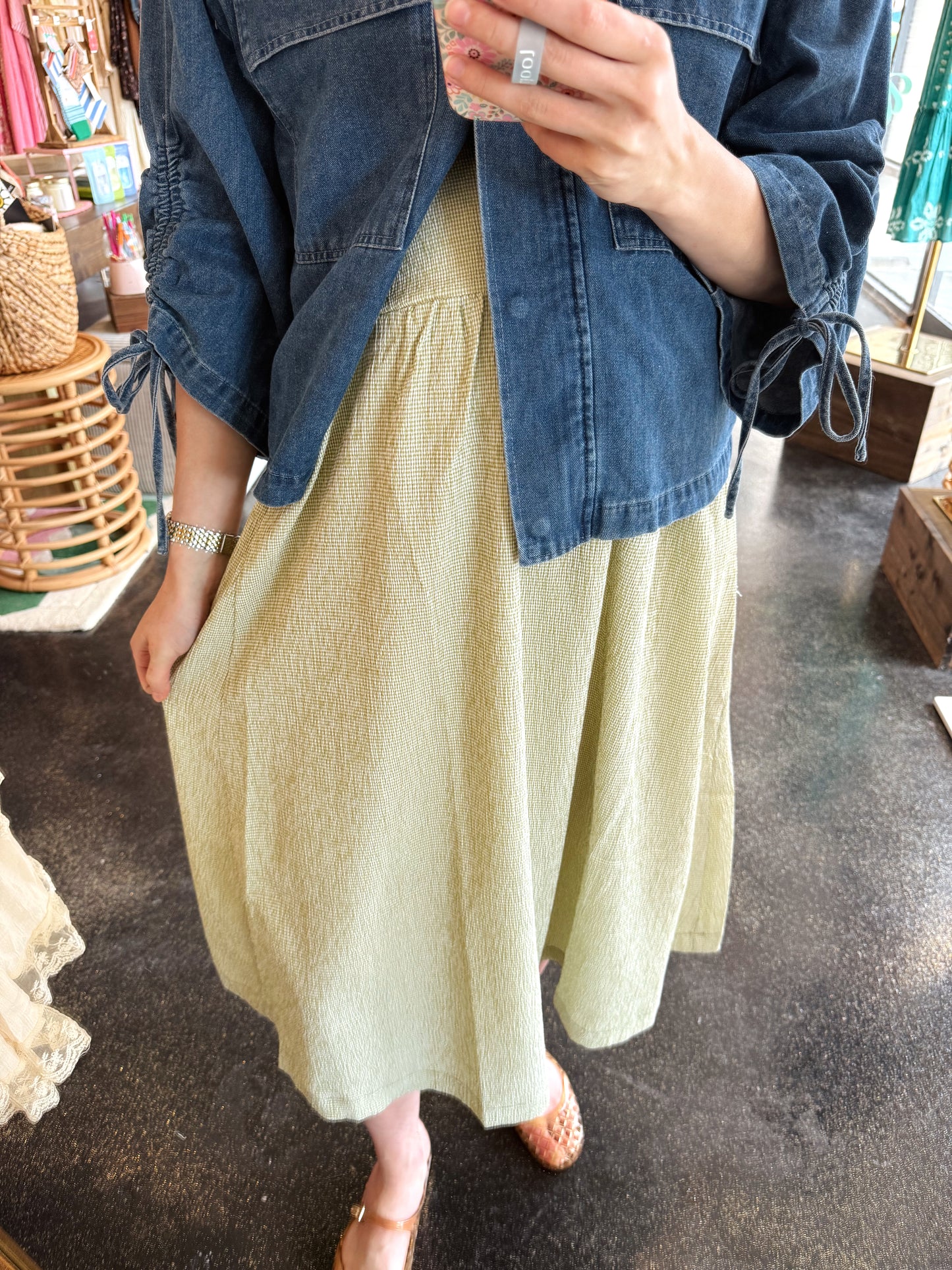 Subtle Gingham Skirt