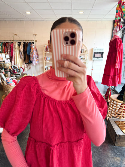 Taffy Pink Turtleneck