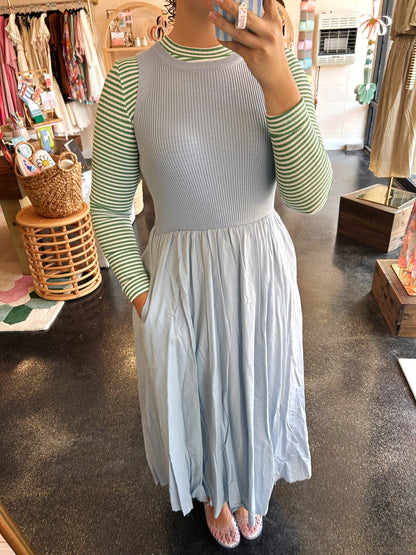 Mixed Panel Dress