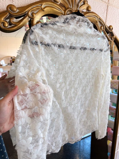 Sheer Sequin Top