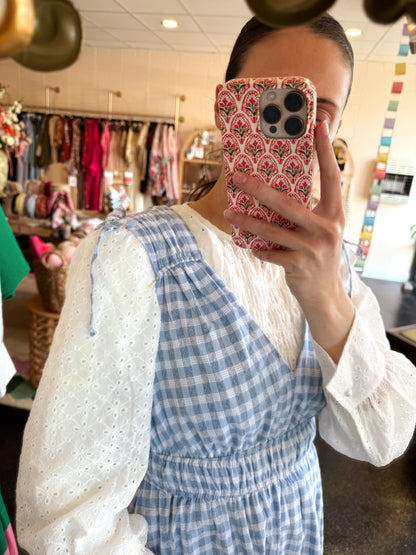 White Broderie Top